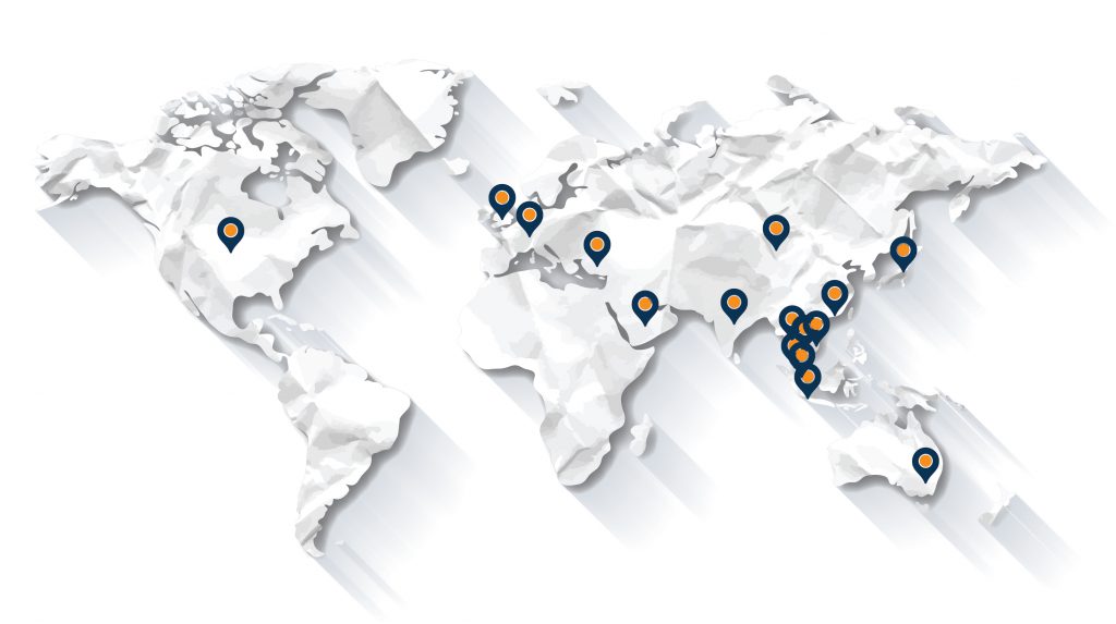 PhilipCapital Global Network Map
